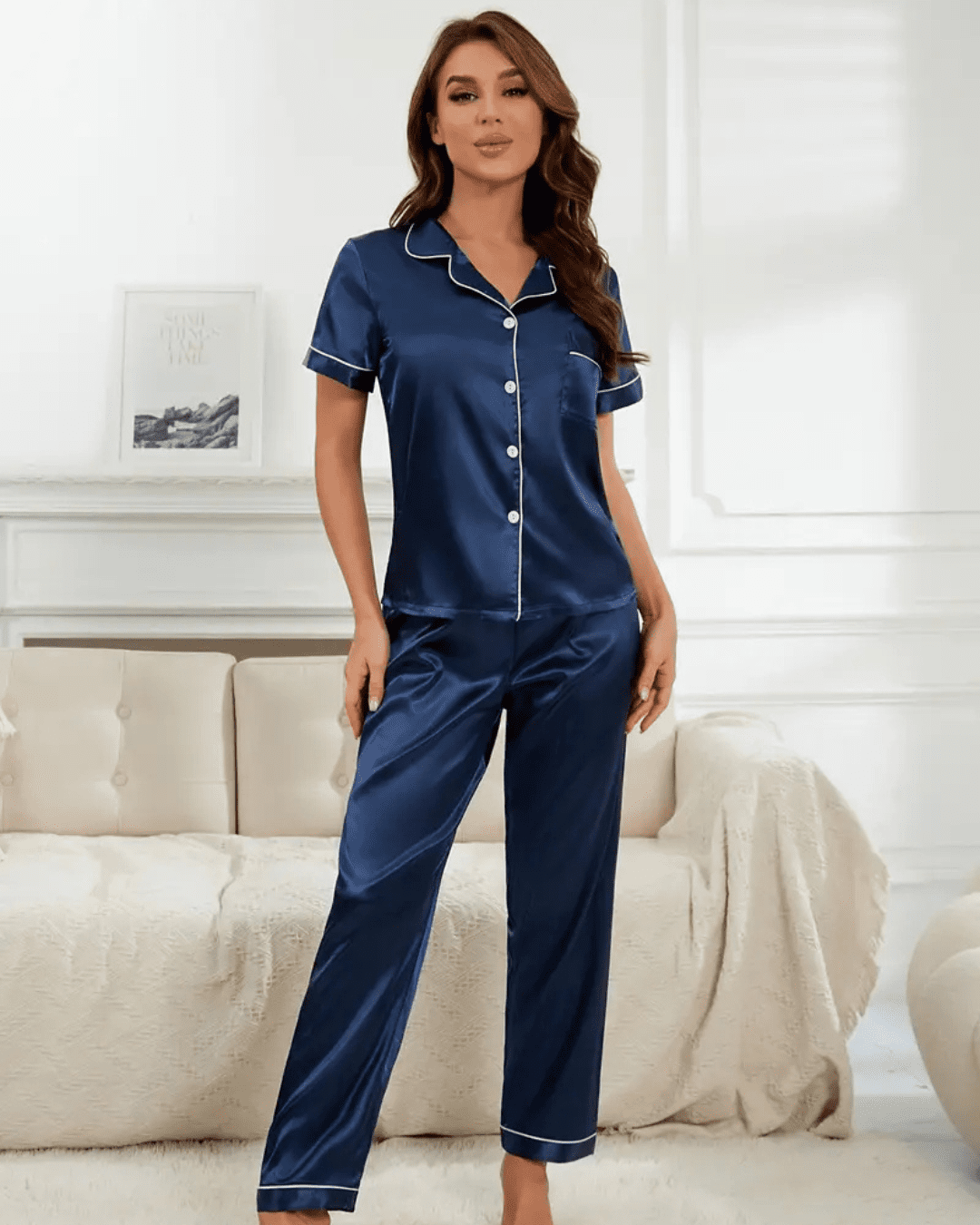 pijama feminino pescador liso