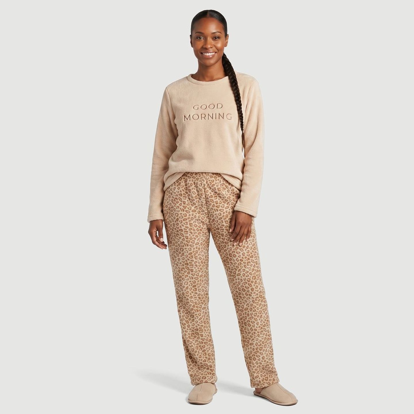 pijama de flanela feminino manga longa