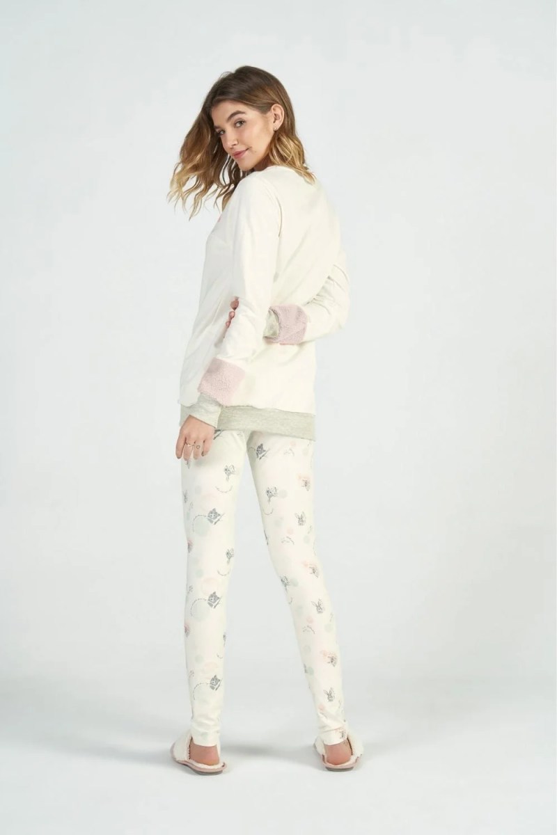 pijama feminino plus size manga longa