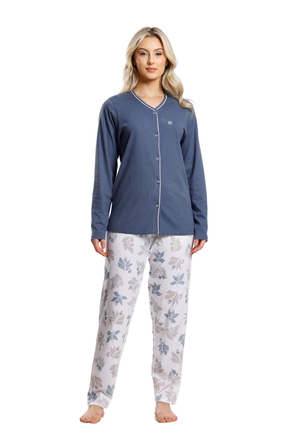 conjunto pijama feminino manga longa