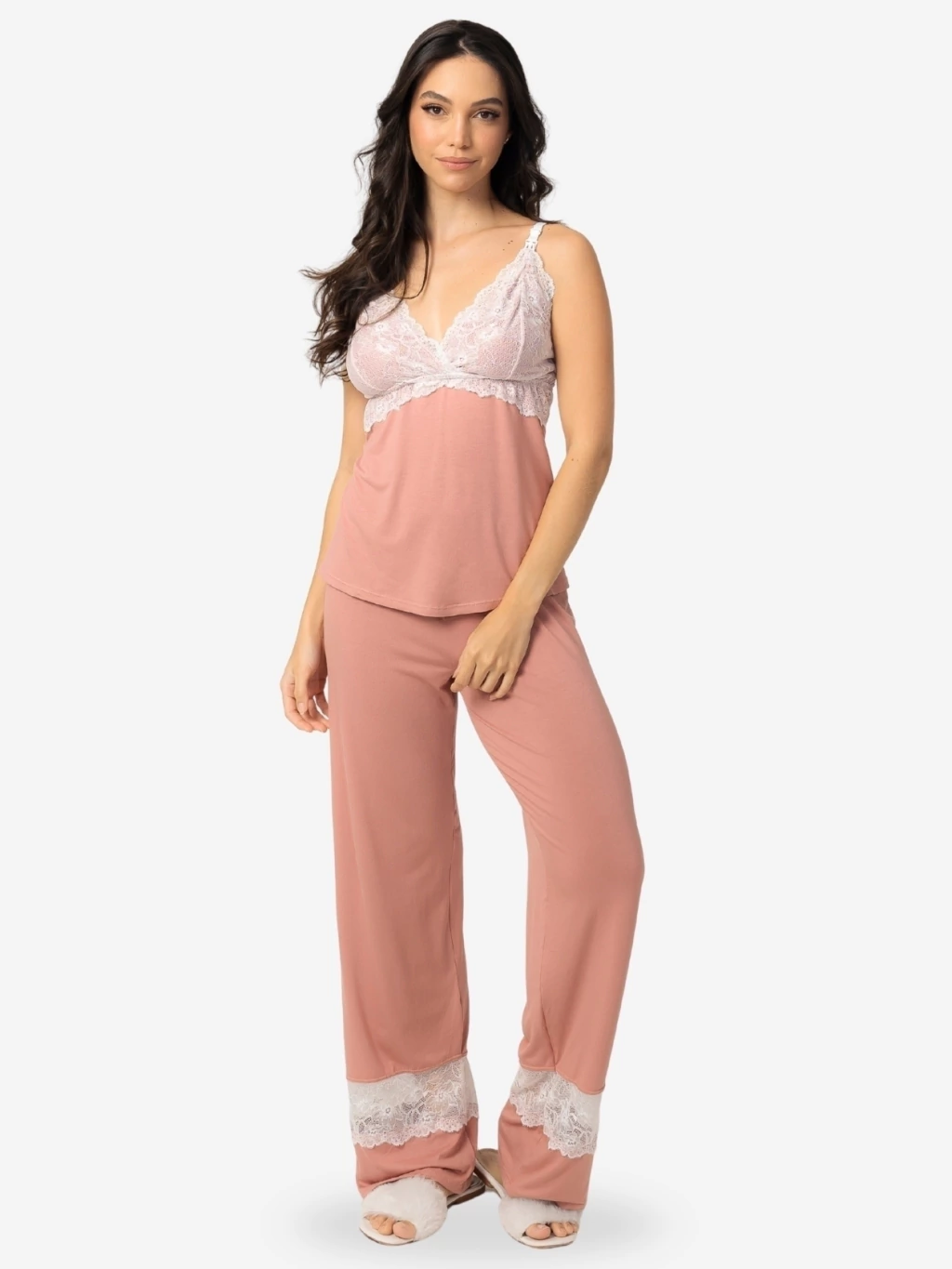 pijama maternidade longo