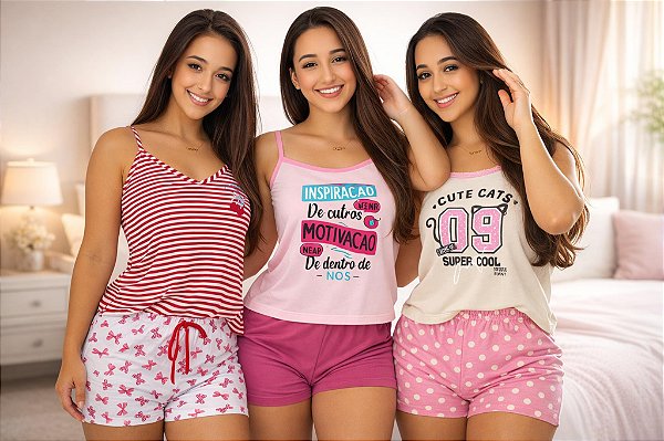 pijama modal renda