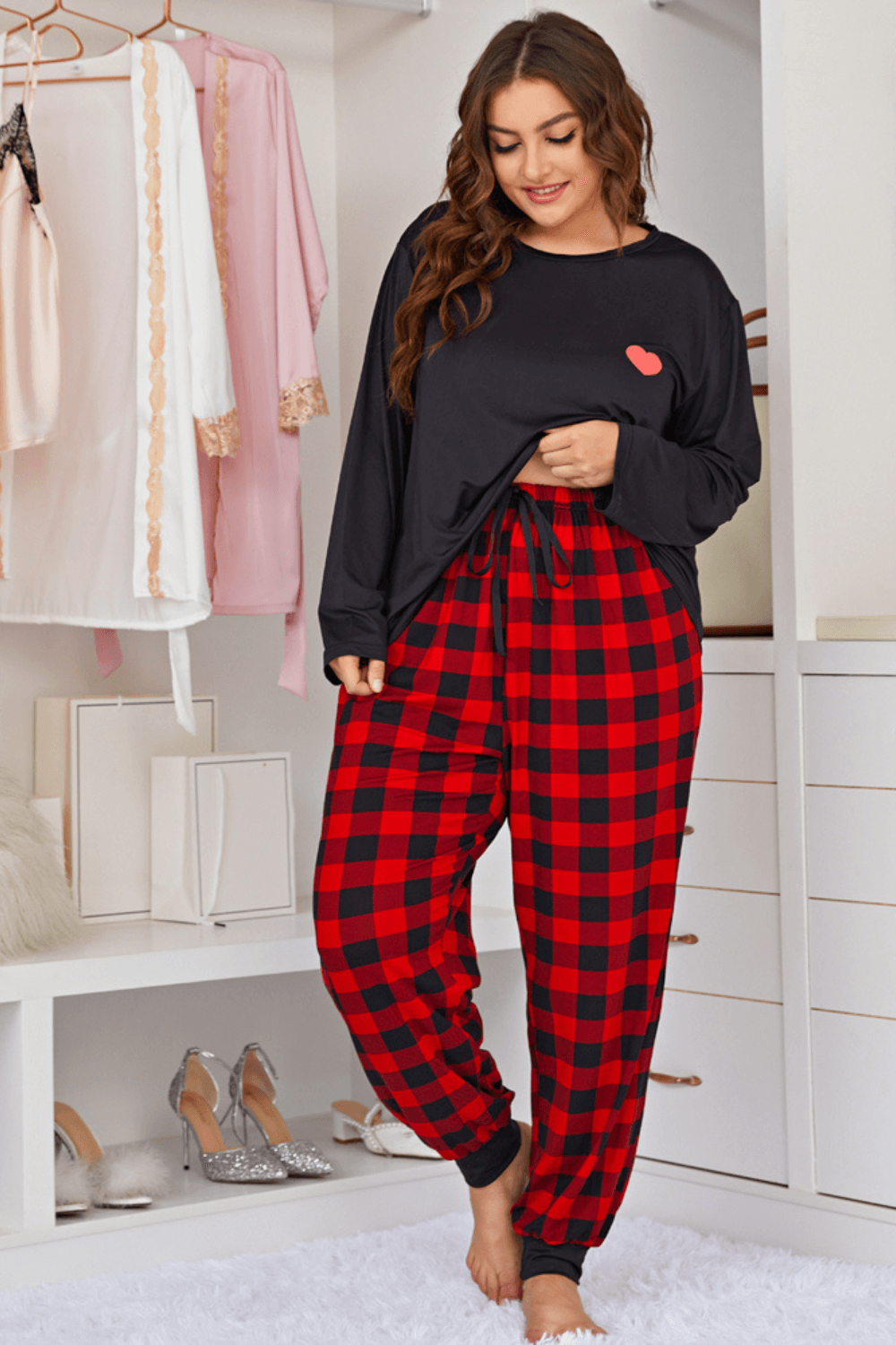 conjunto pijama feminino plus