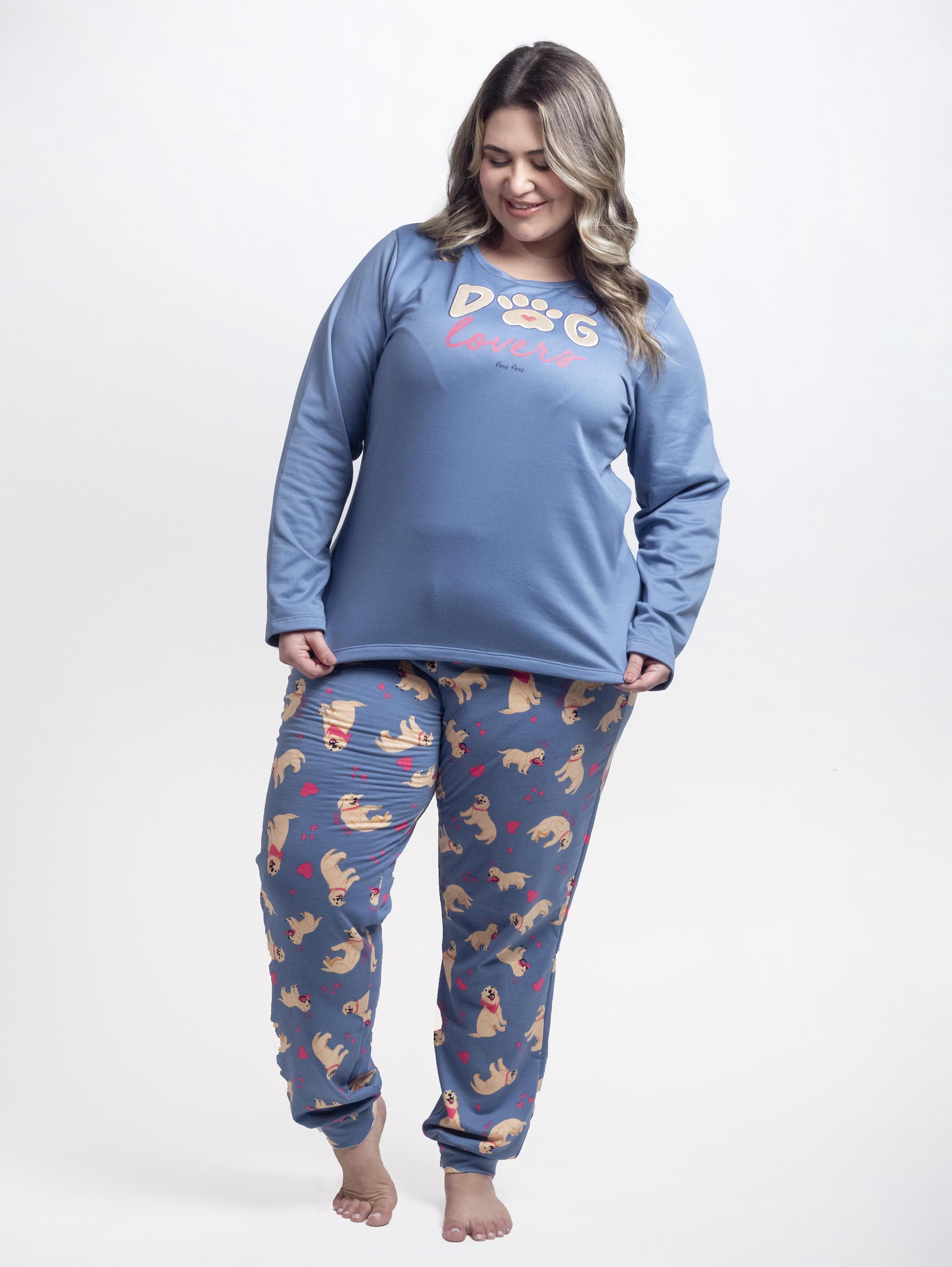 pijama 100% algodão plus