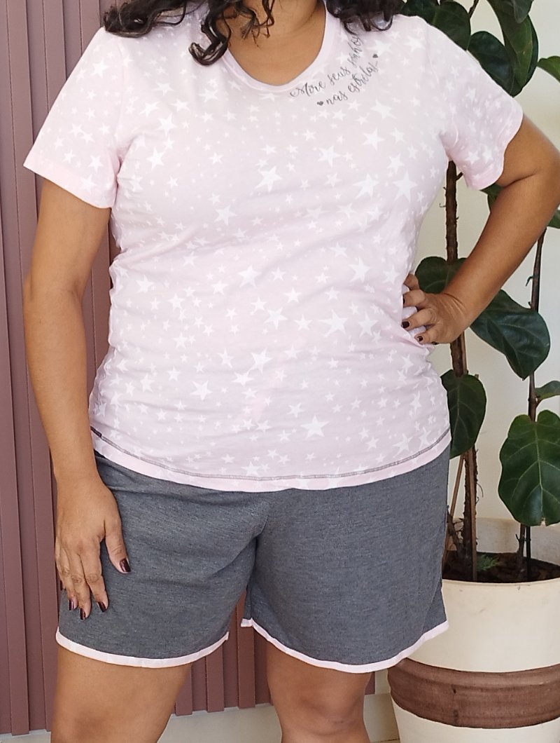 conjunto pijama feminino plus