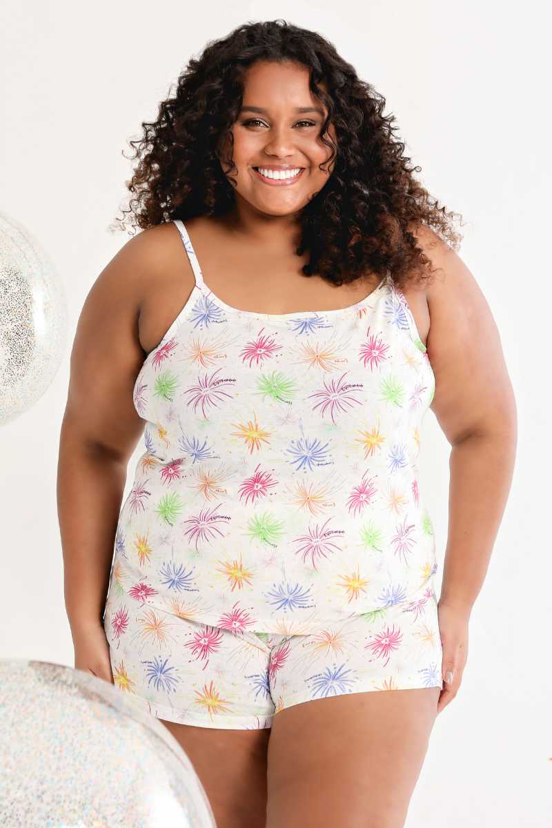 pijama algodão plus size