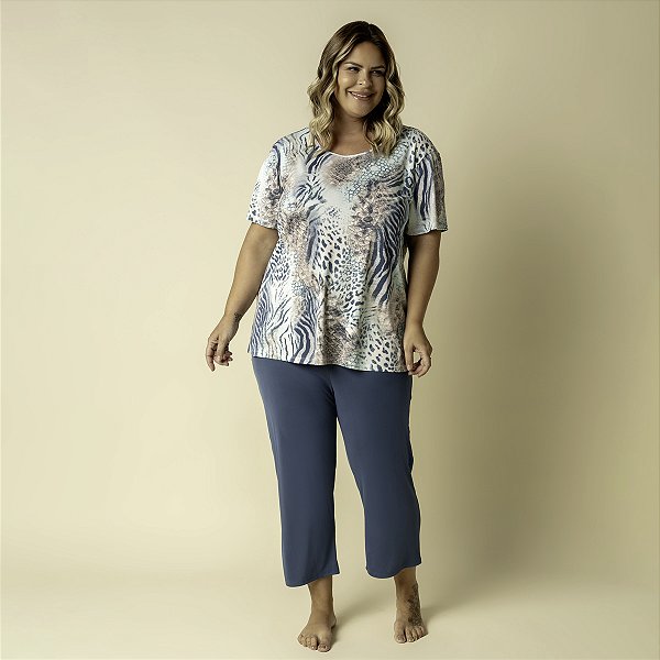 bermuda plus size pijama