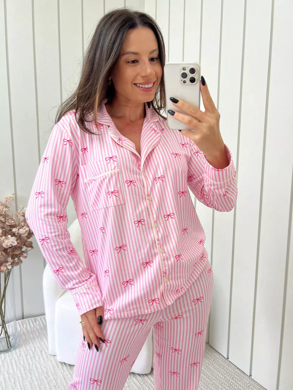 pijama americano rosa feminino
