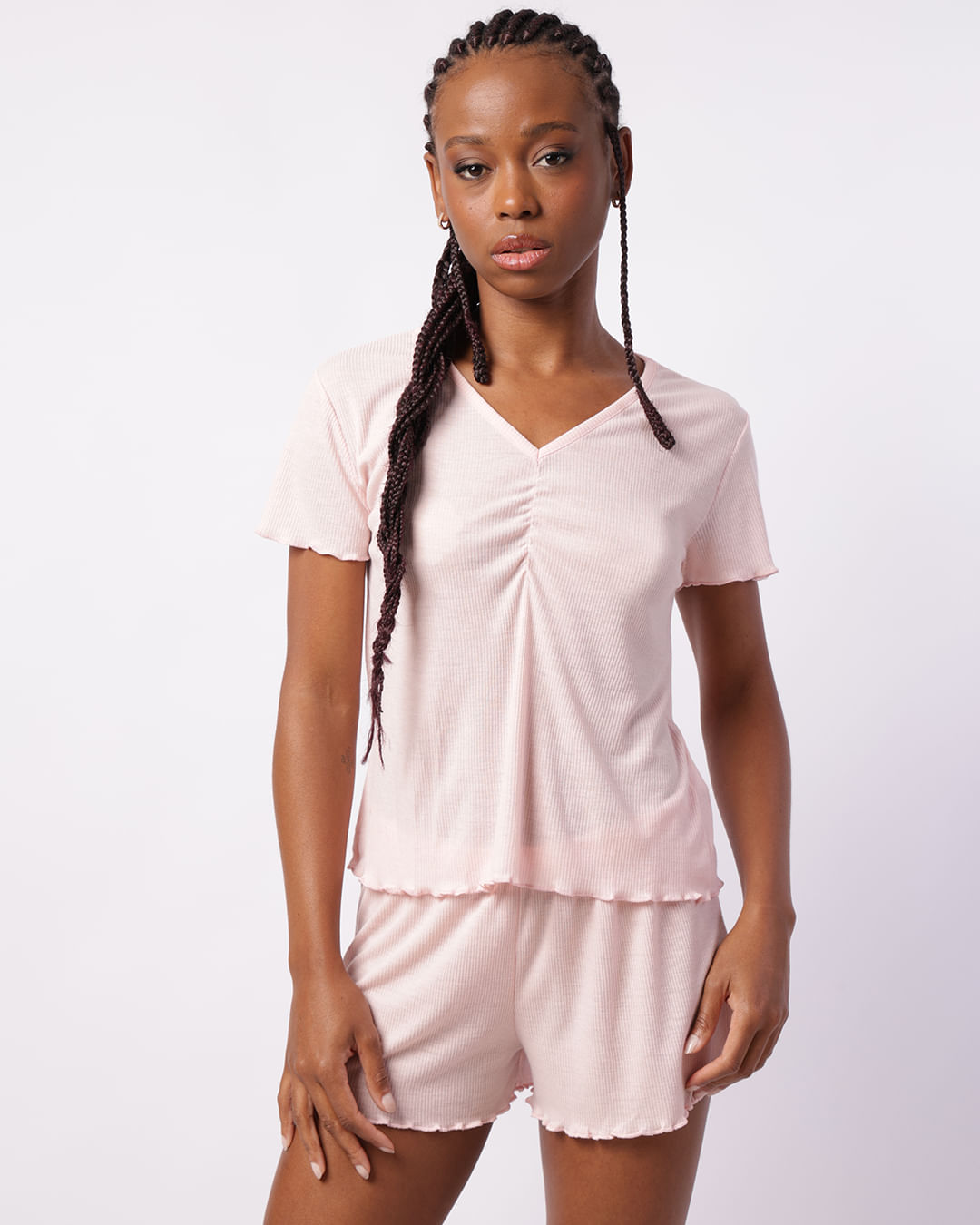 pijama feminino rosa promoção