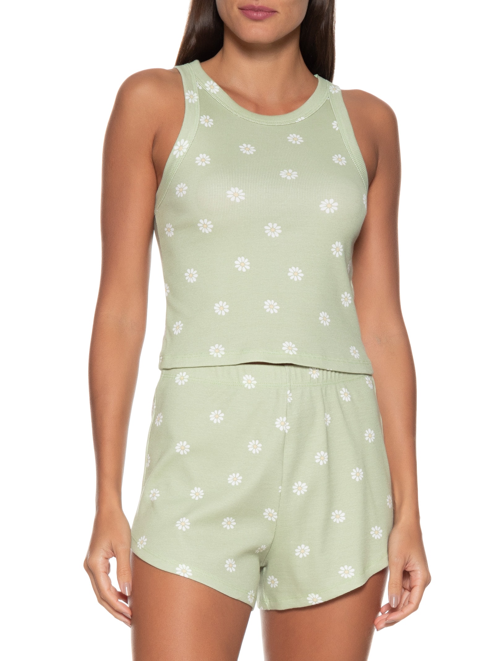 pijama com short feminino sem manga