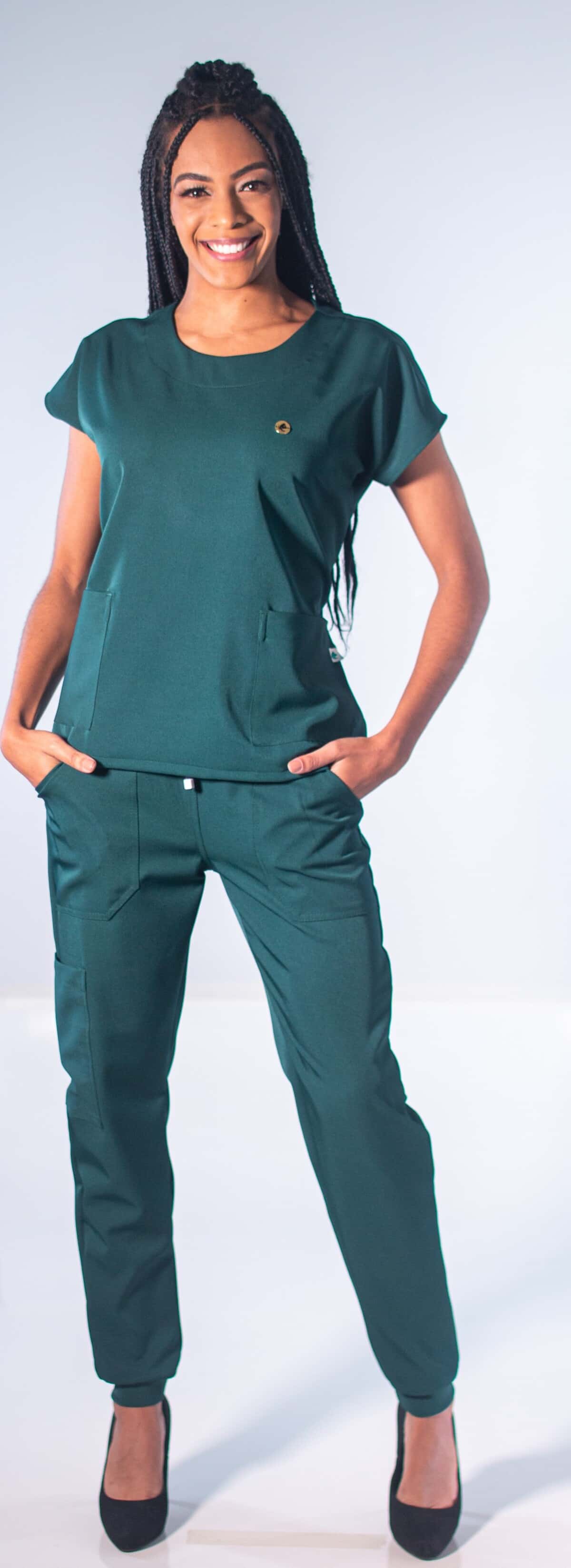 pijama curto verde