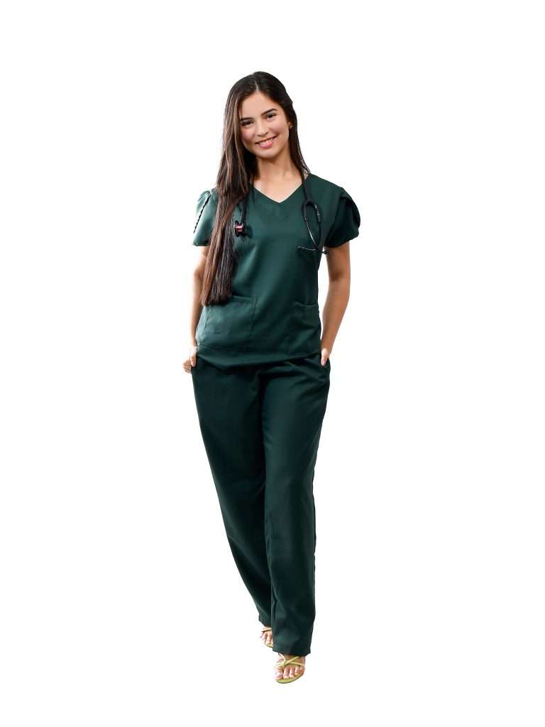 pijama curto verde