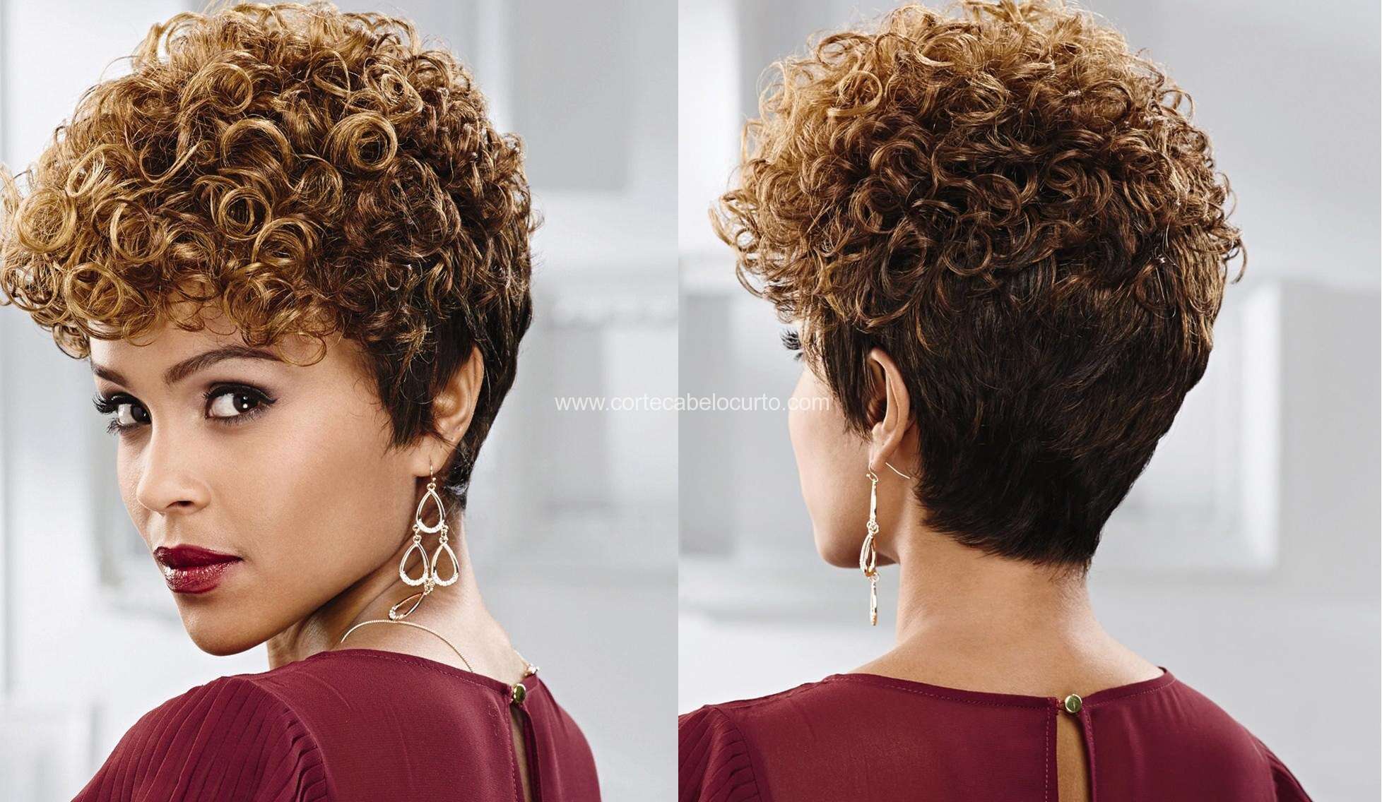 pixie cut com volume crespo