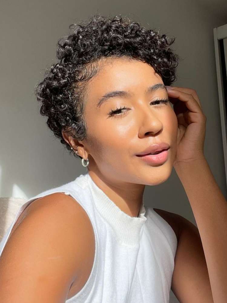 inspiração cabelo crespo curto