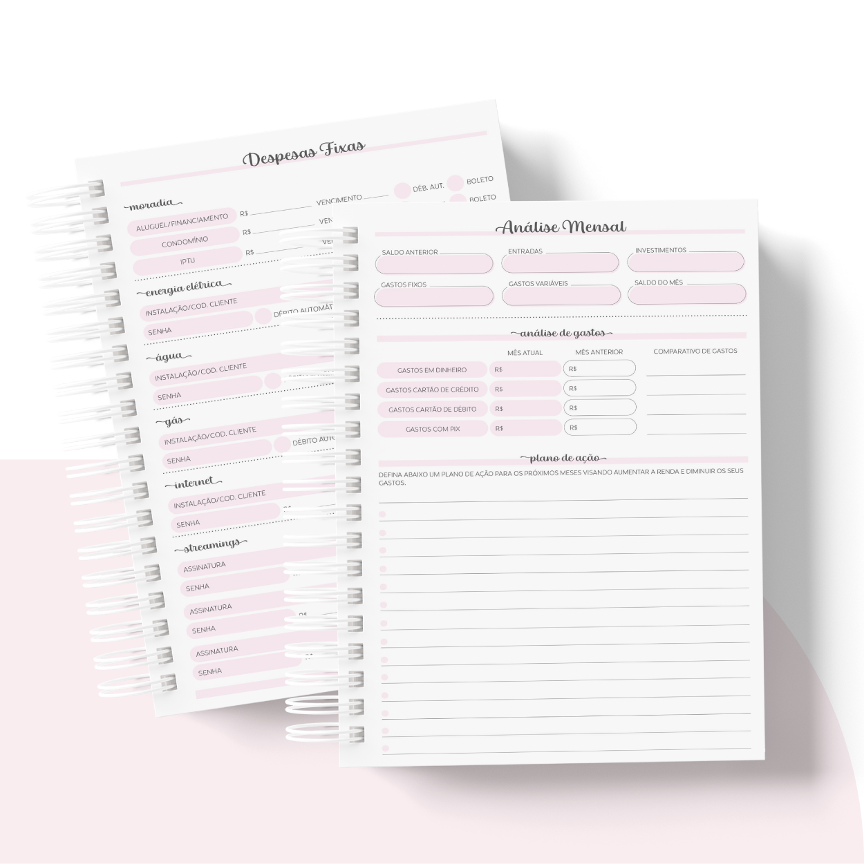template de finanças pessoais pdf