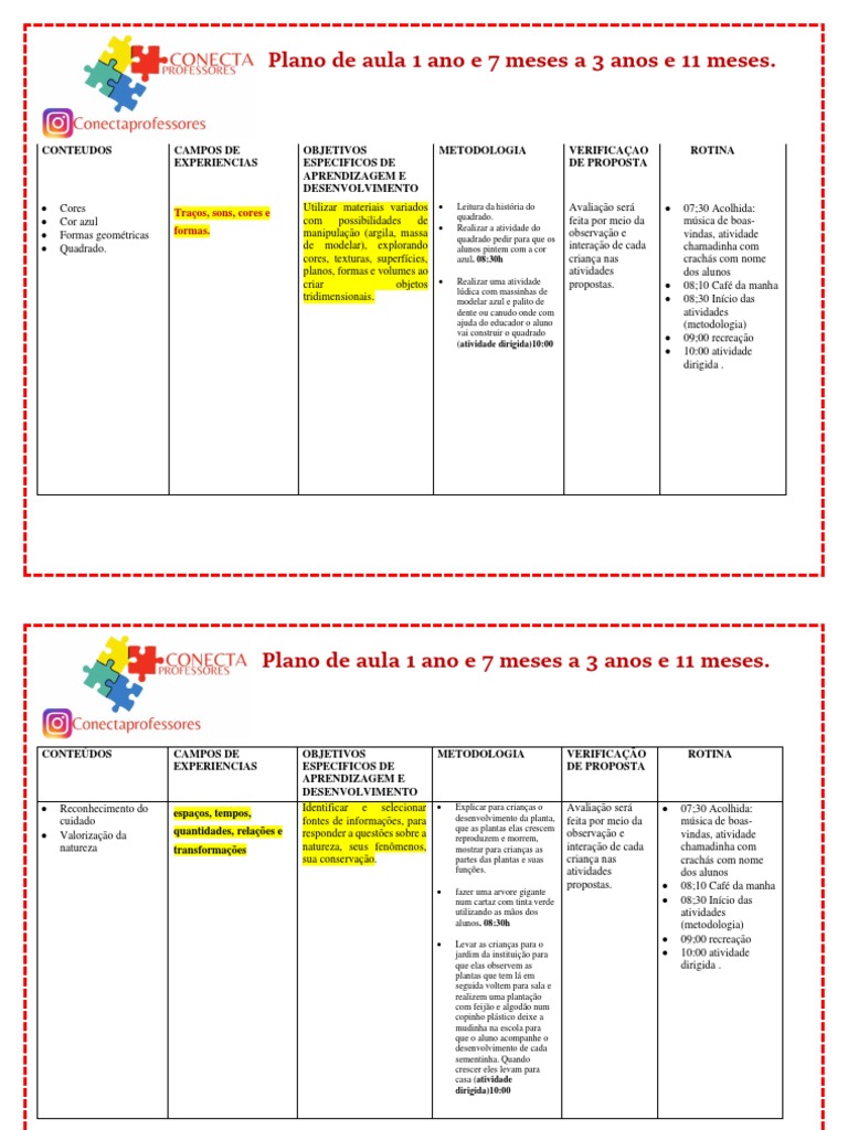 exemplo de plano de aula bncc matemática