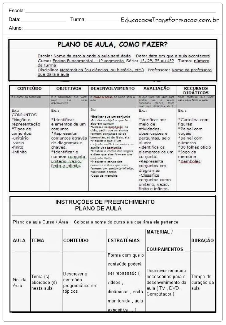 plano de aula bncc educação infantil para imprimir