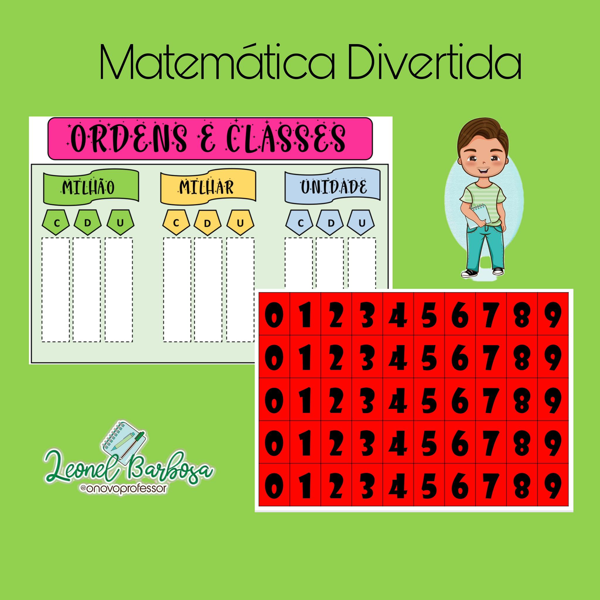 recurso pedagógico quadro de ordens e classes