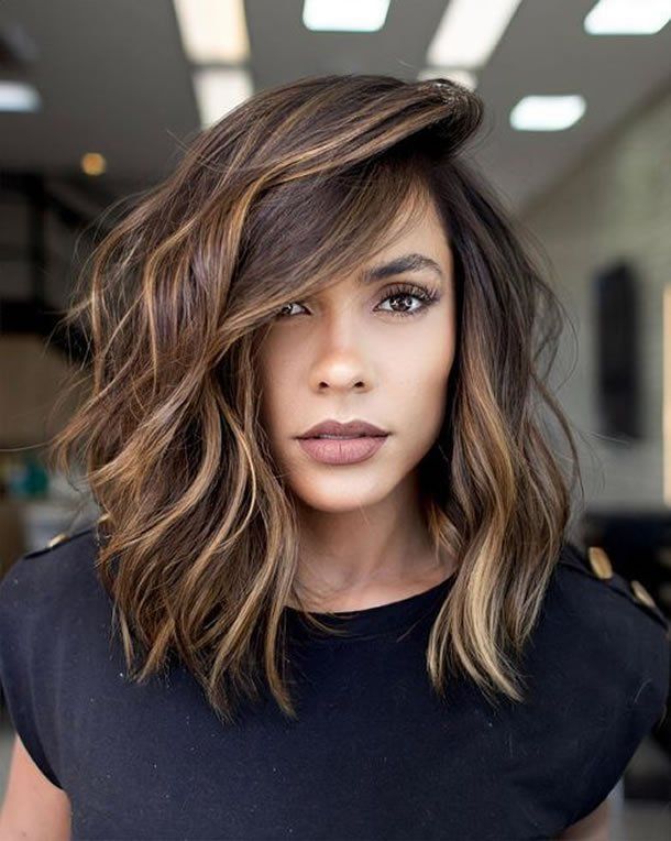 long bob para rosto redondo