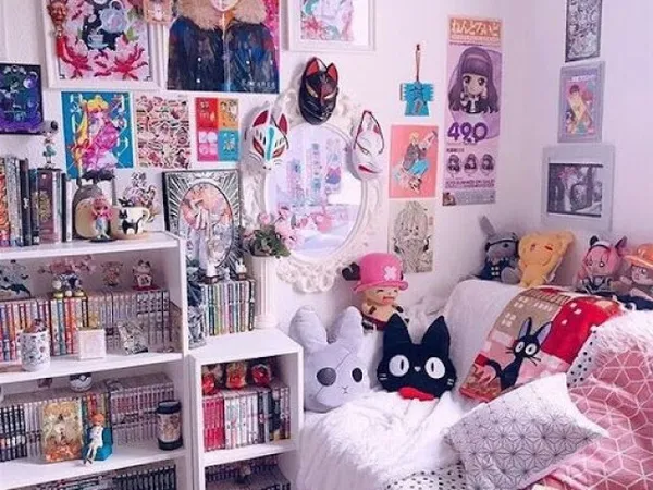 decoração quarto anime