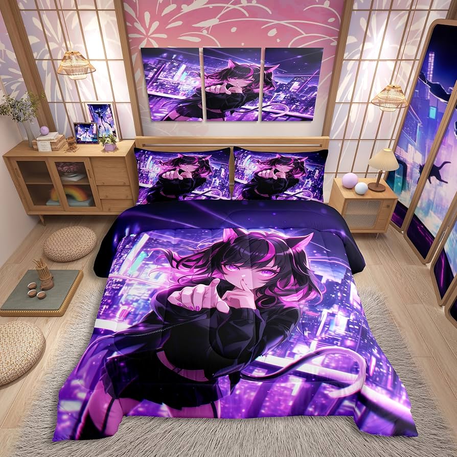 quadro decorativo anime