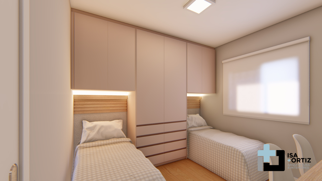 quarto infantil cinza e rosa
