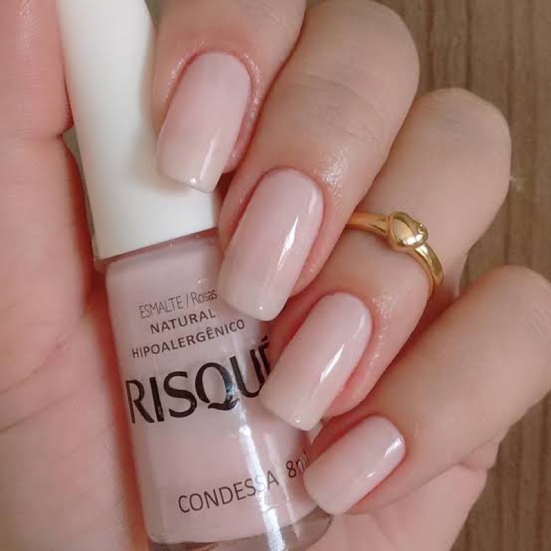 nail art rosa claro