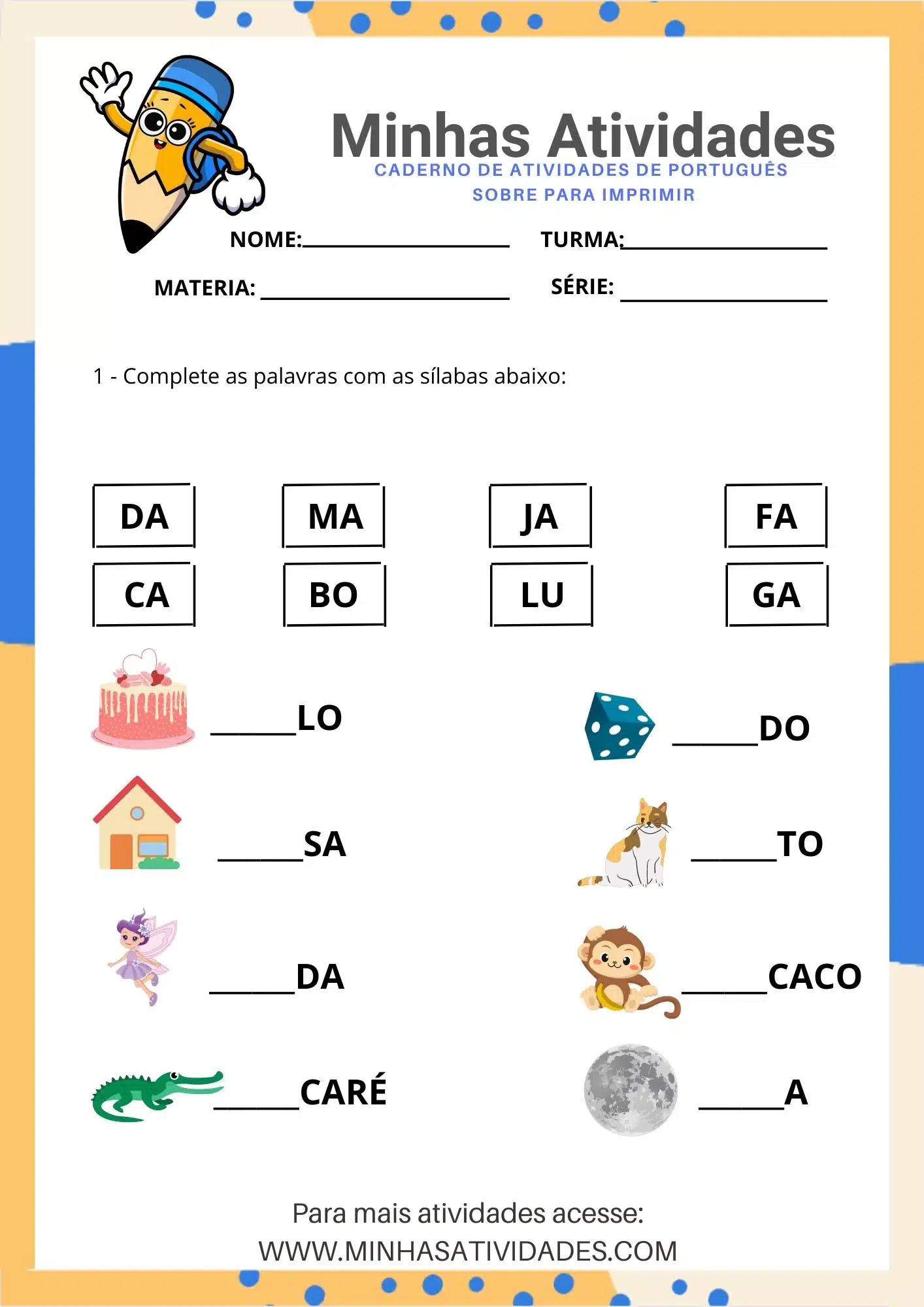 atividades para crianças em casa