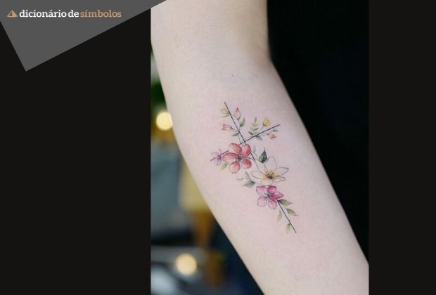 tatuagem de cruz religiosa