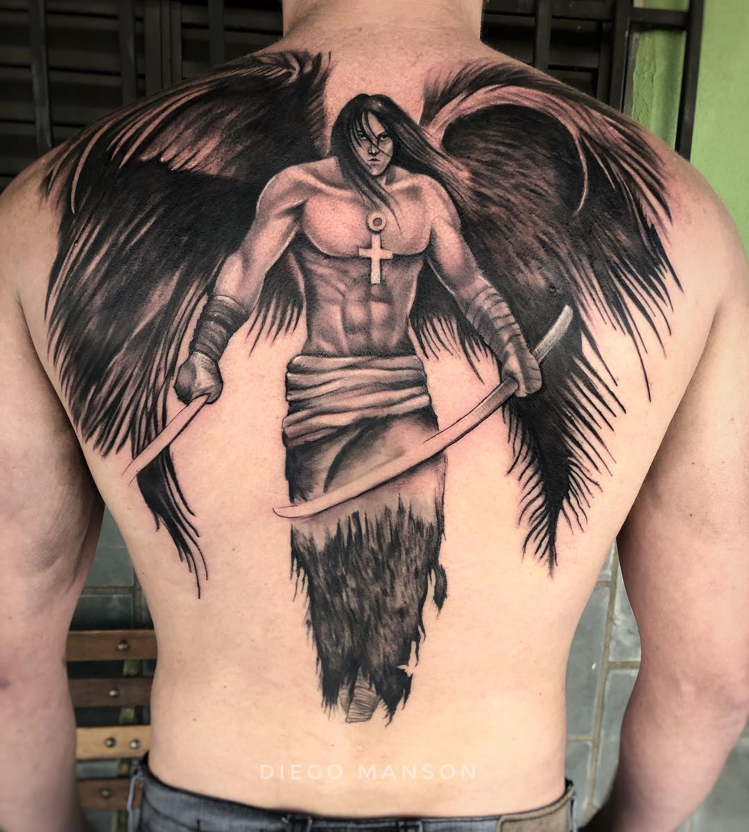 tatuagem anjo feminino