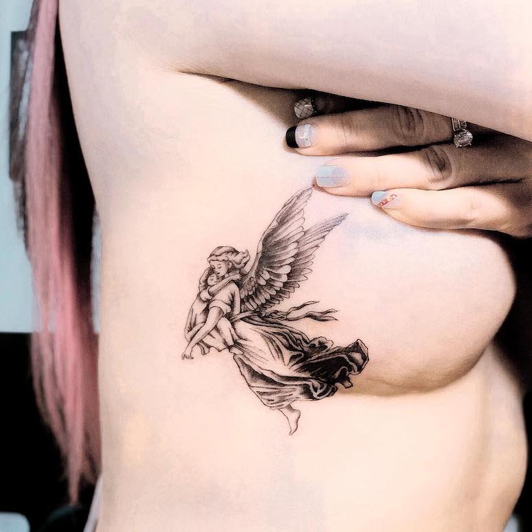 tatuagem anjo querubim