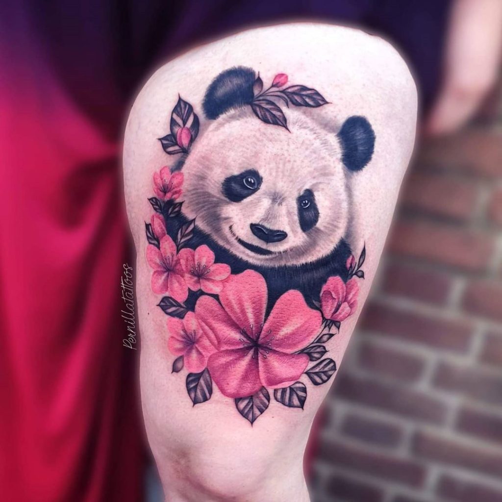 tatuagem urso aquarela
