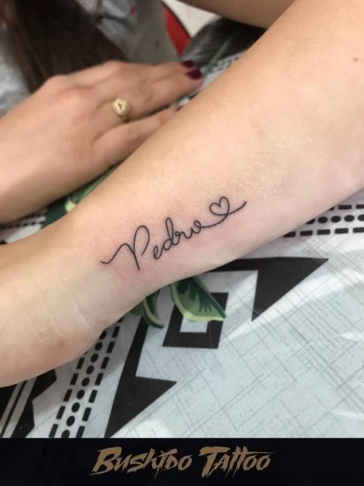 tatuagem nome filho