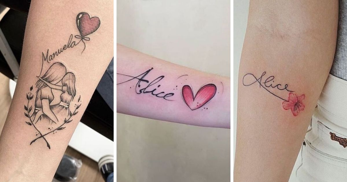 tatuagem nome filho