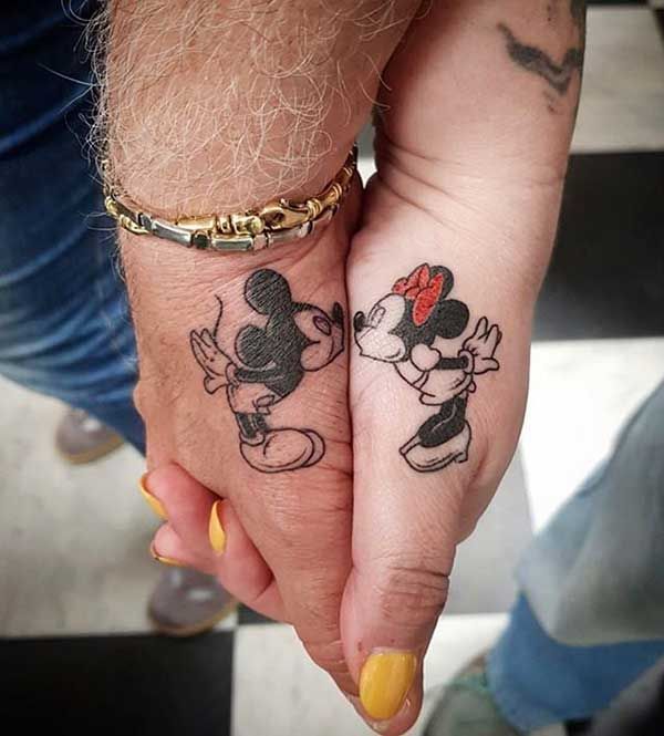 tatuagem de casal discreta