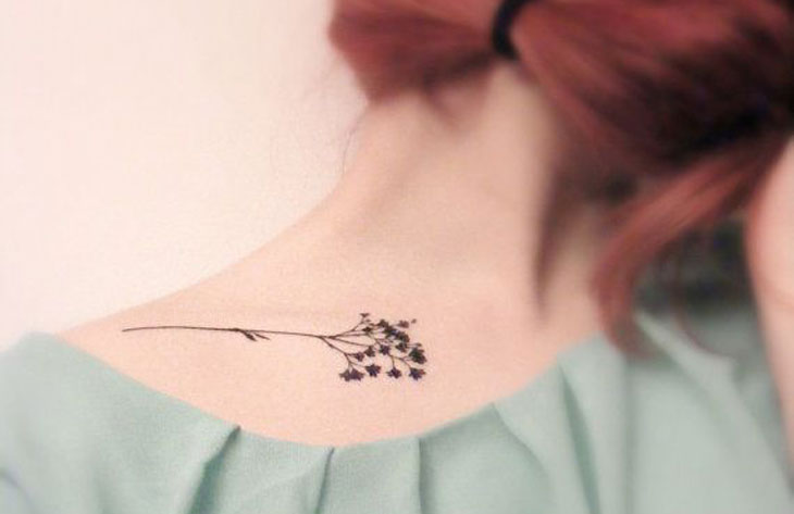 tatuagem de natureza 7cm
