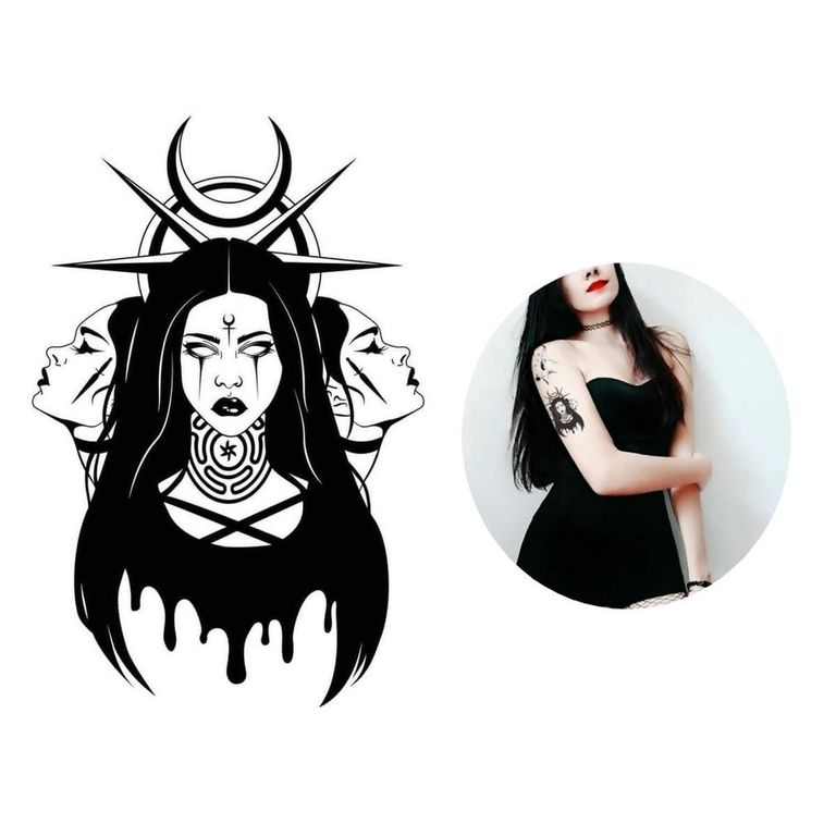 tatuagem de bruxa moderna