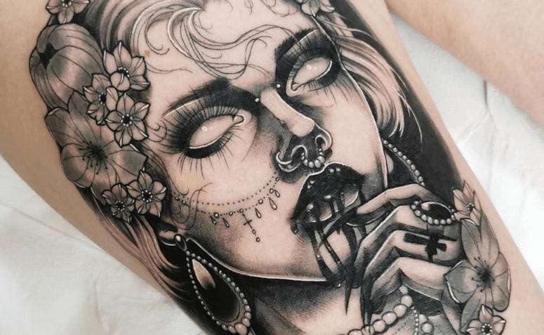 tatuagem de bruxa celta
