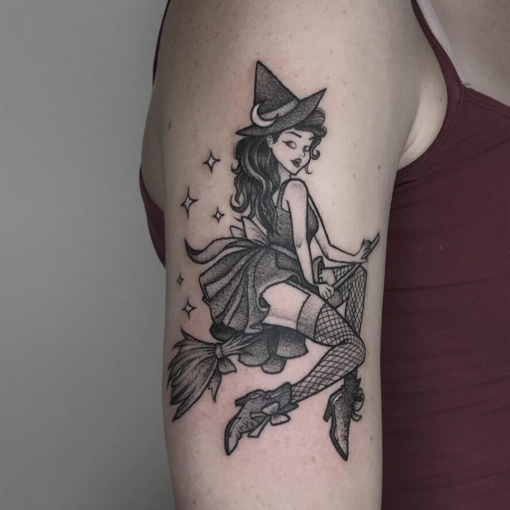 ideias de tatuagem de bruxa