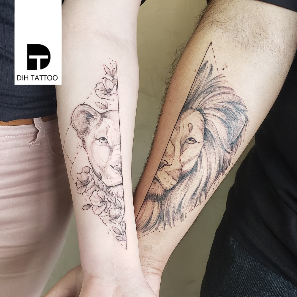 tatuagem de casal discreta moderna