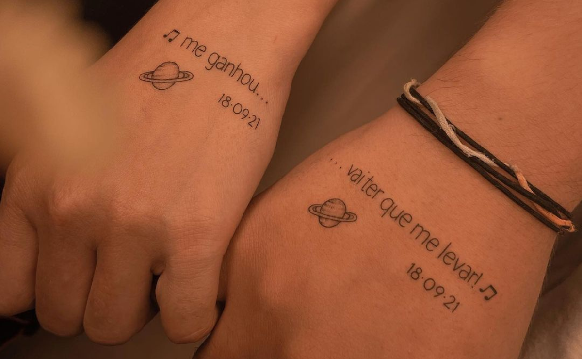 ideias de tatuagem para namorados moderna