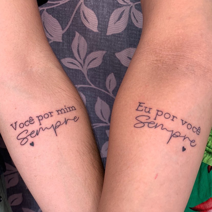 tatuagem de casal original