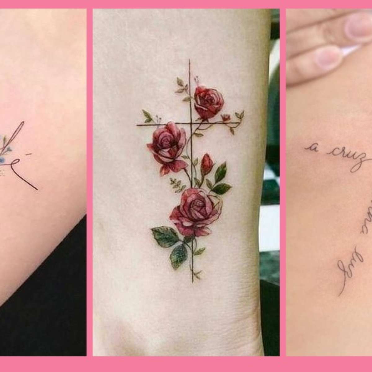 tatuagem de cruz masculina braço