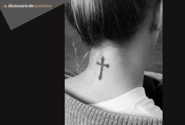 ideias tatuagem cruz pescoço