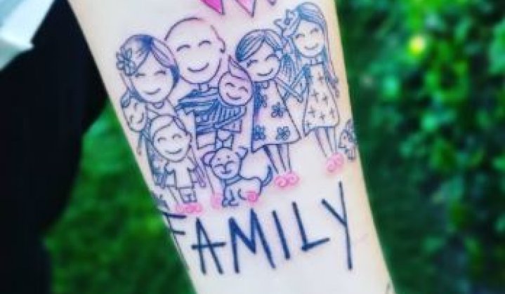 tatuagem de filhos