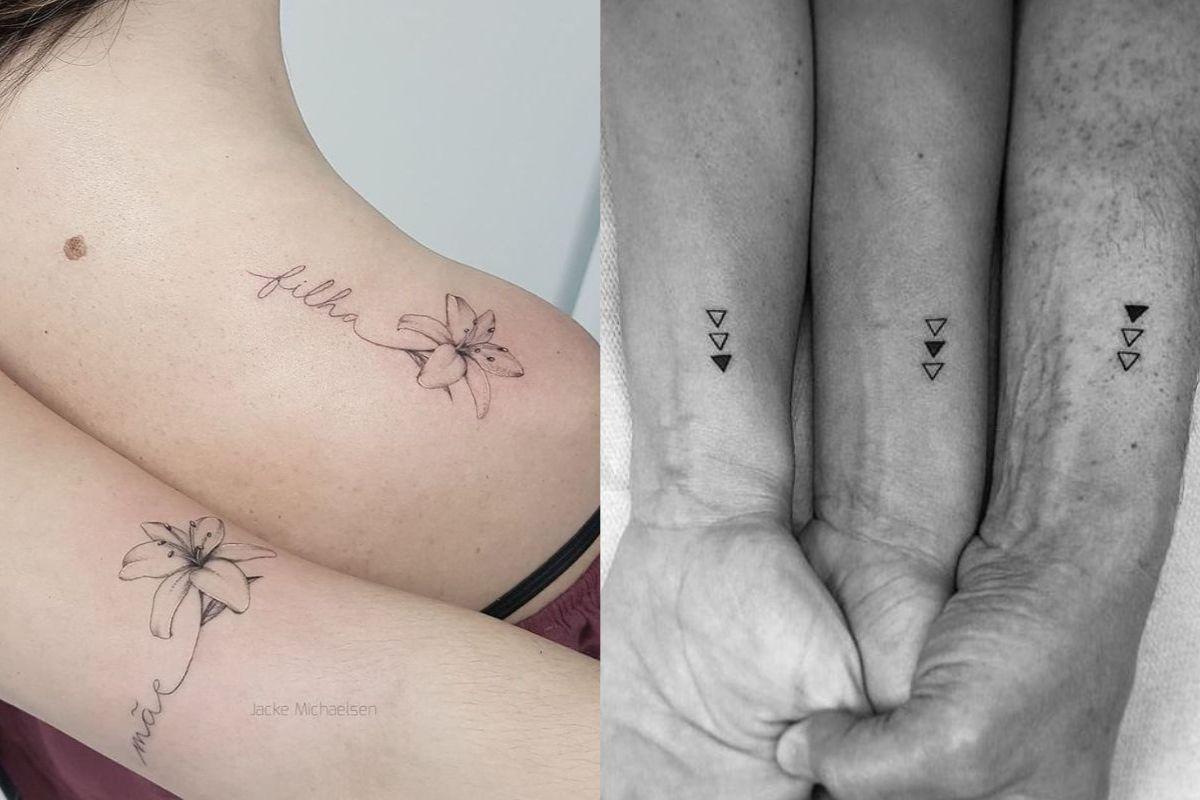 tatuagem com nome de família