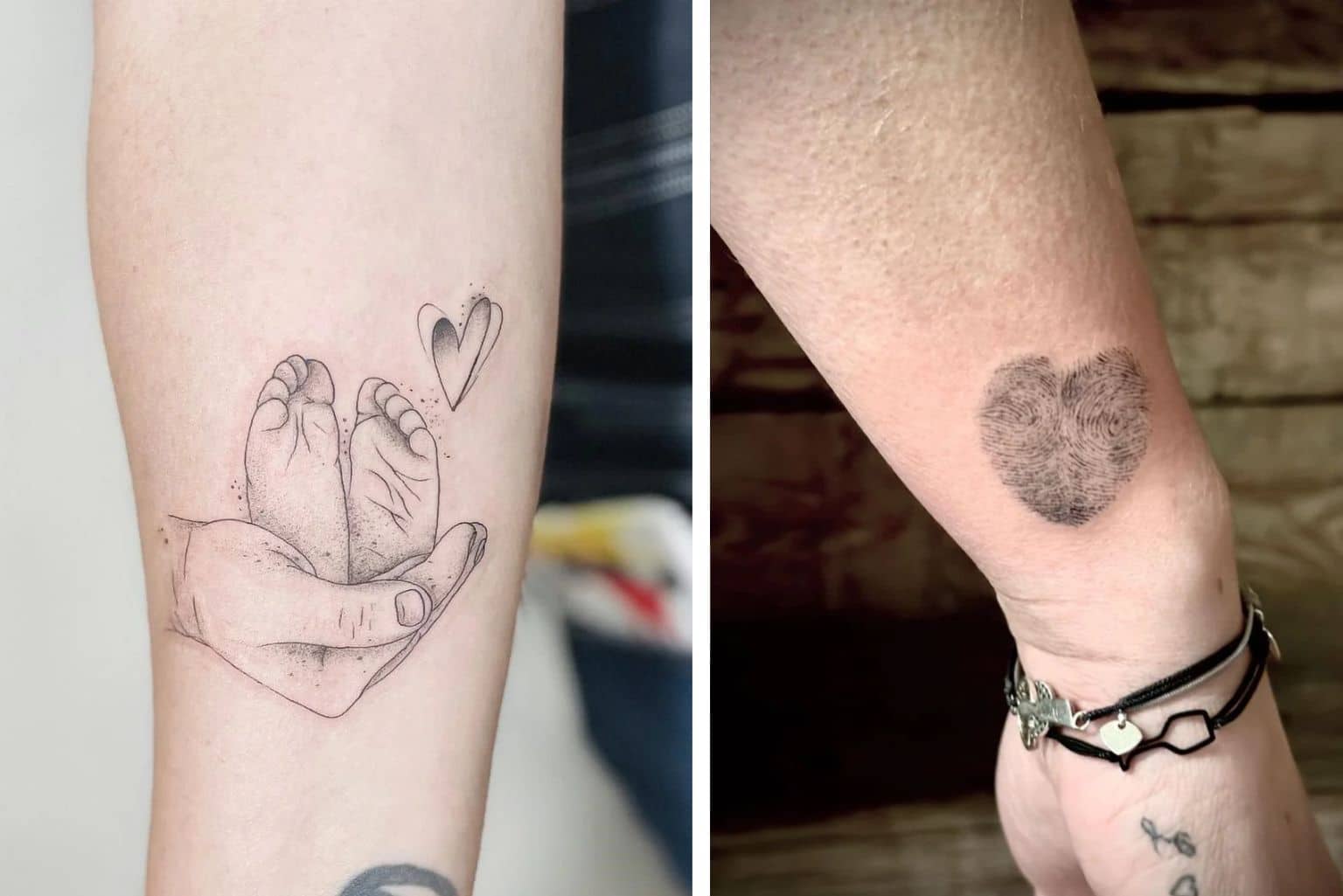 tatuagem casal com filhos pequenos