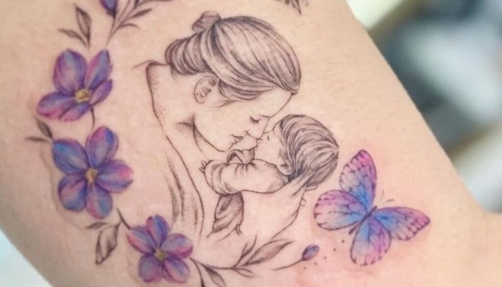 tatuagem filhos casal discreta