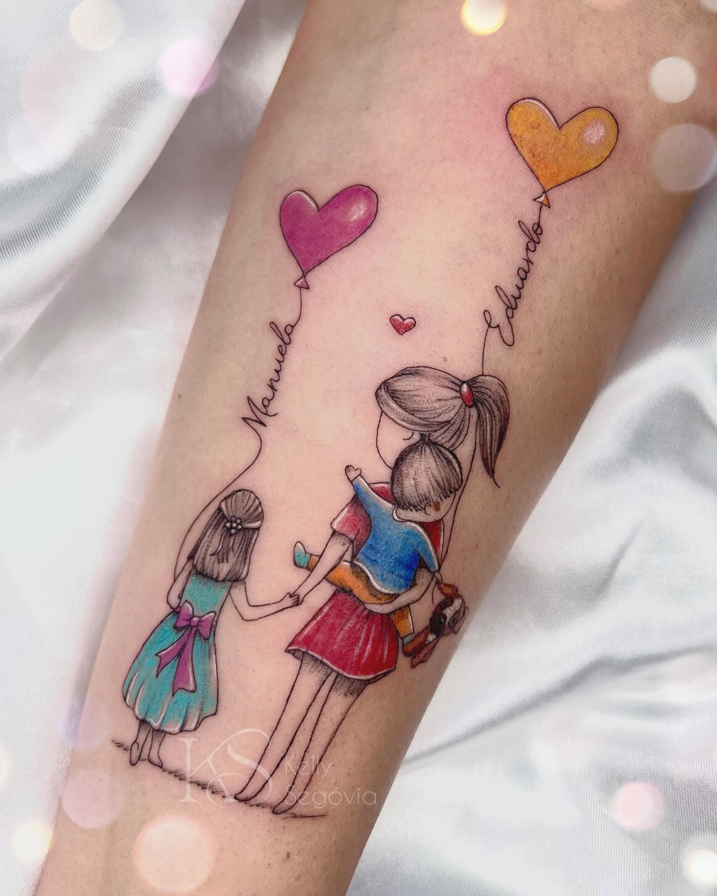 tatuagem filhos casal data de nascimento
