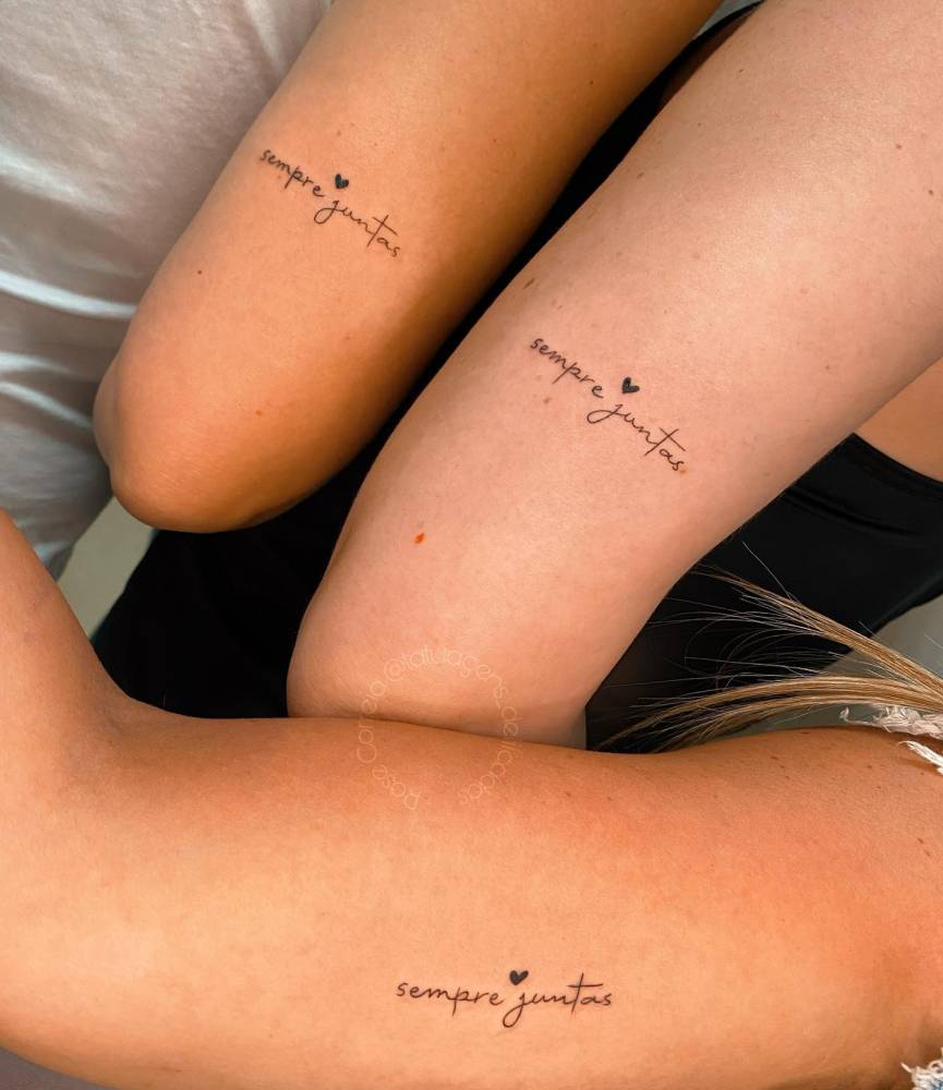 tatuagem de irmãos combinando